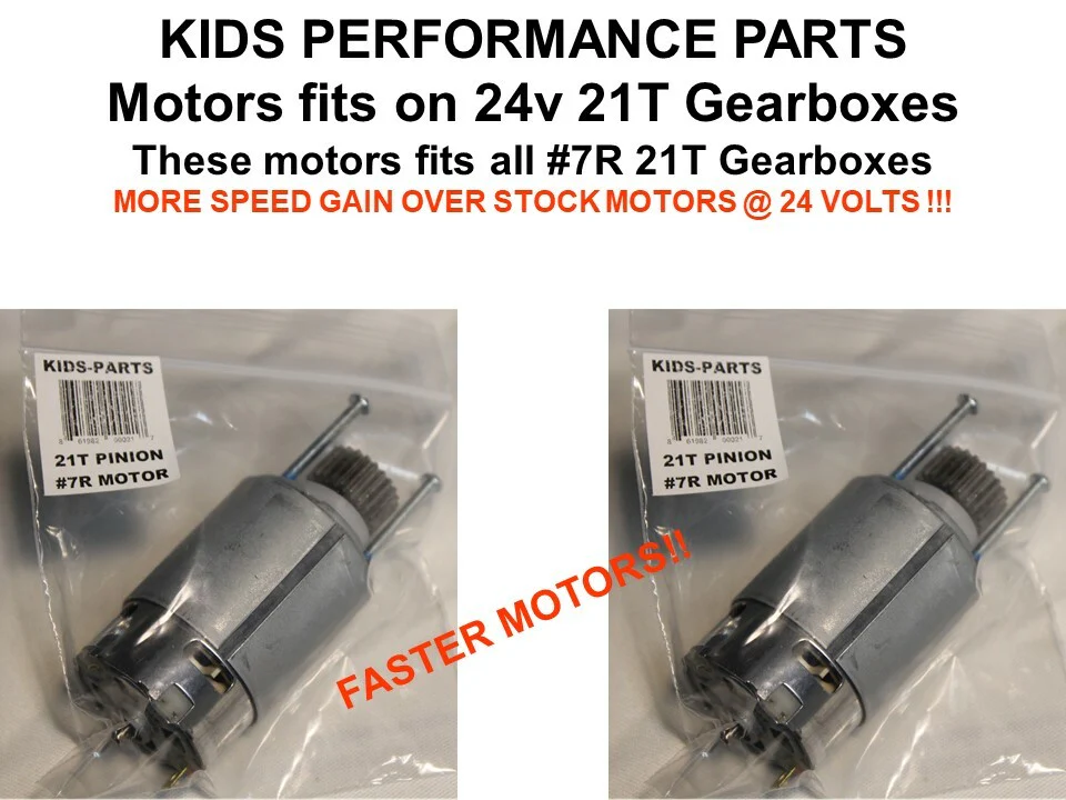 24V Faster Dynatrax Motor Compatible with Power Wheels Jeep Arctic Mustangs #7R - Image 2
