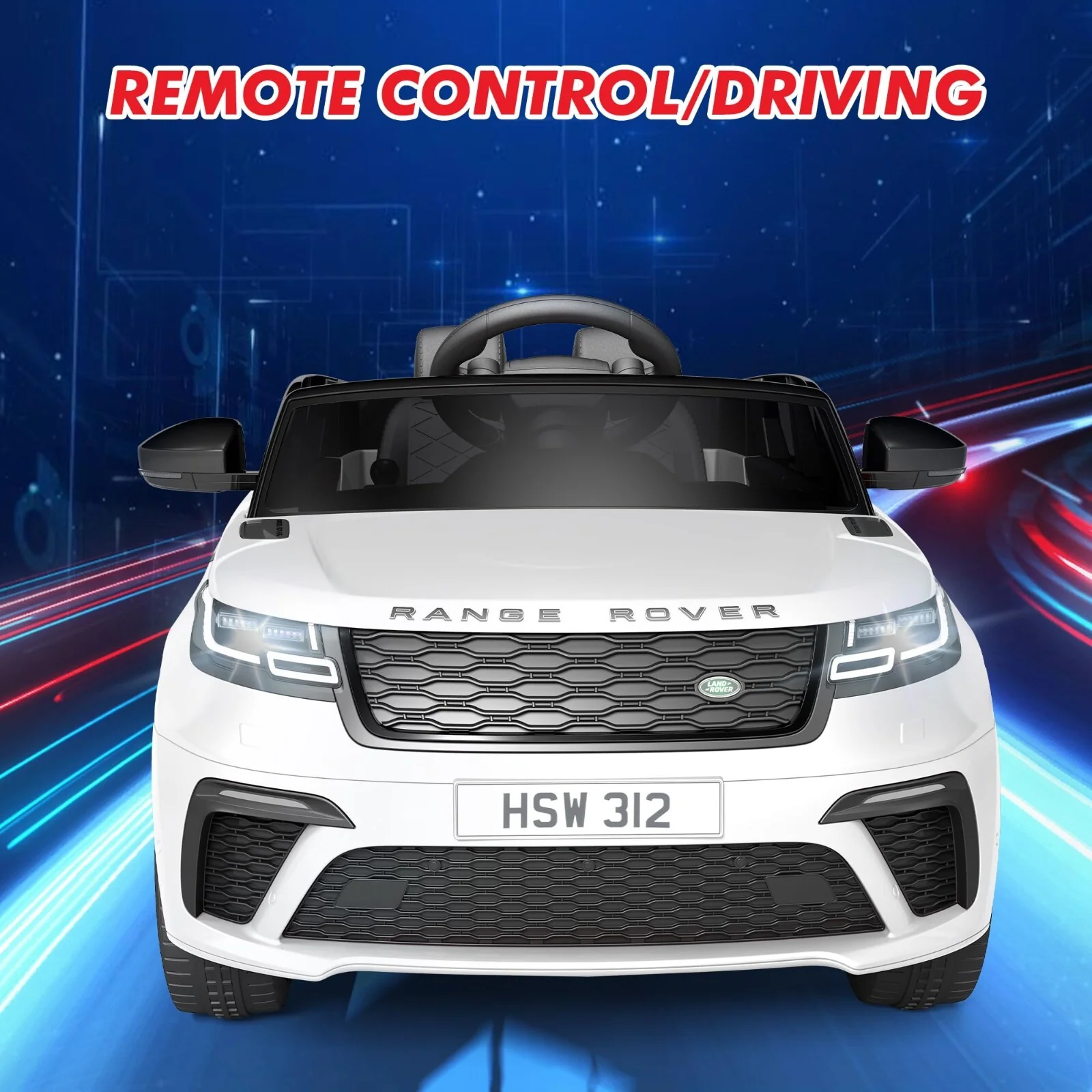 24V/12V Licensed Land Rover Electric Ride-On Car for Kids with Power Wheels and 2-Seater Design - Image 7