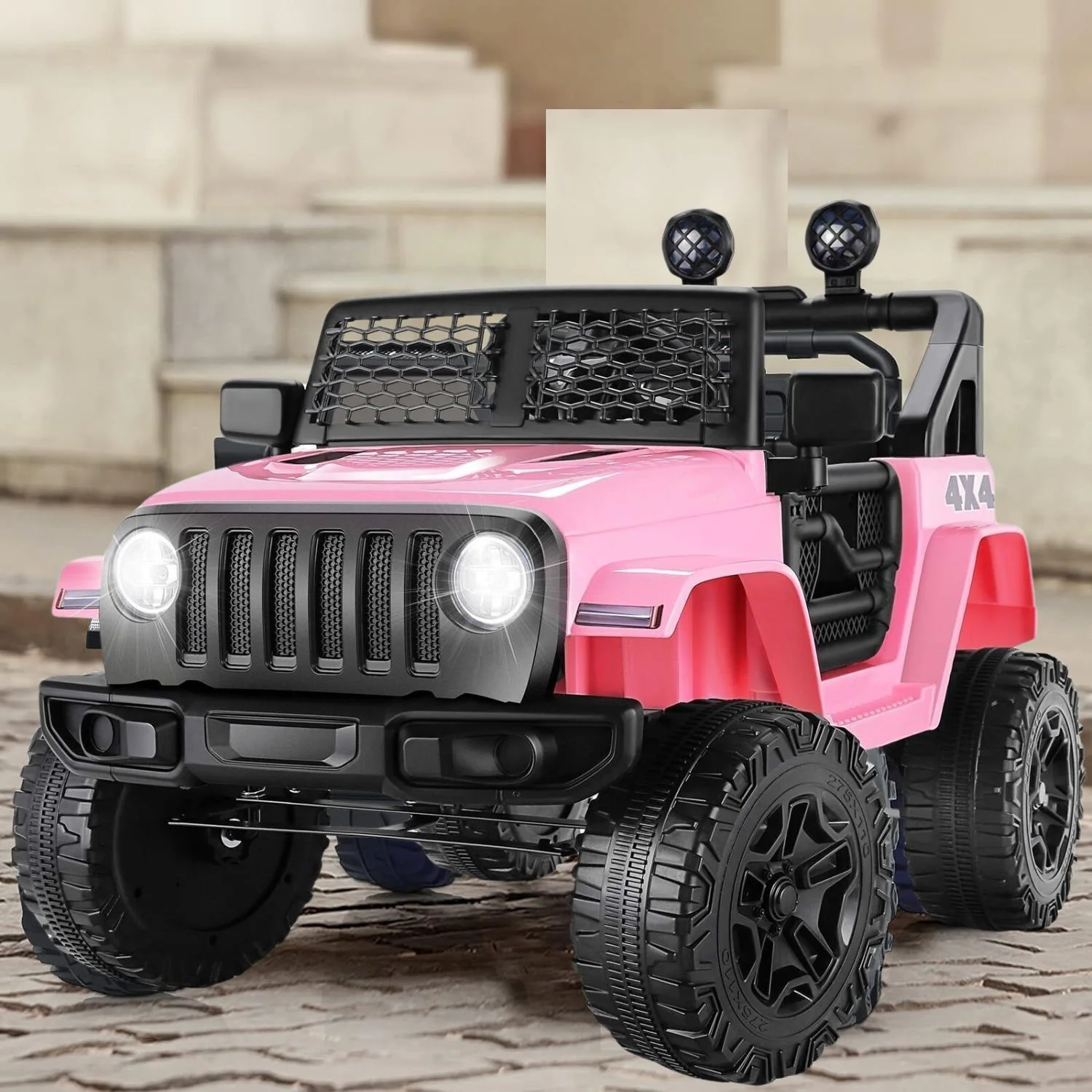 12V/24V Dual-Voltage Two-Seater Electric Ride-On Truck with LED Lights - Image 7
