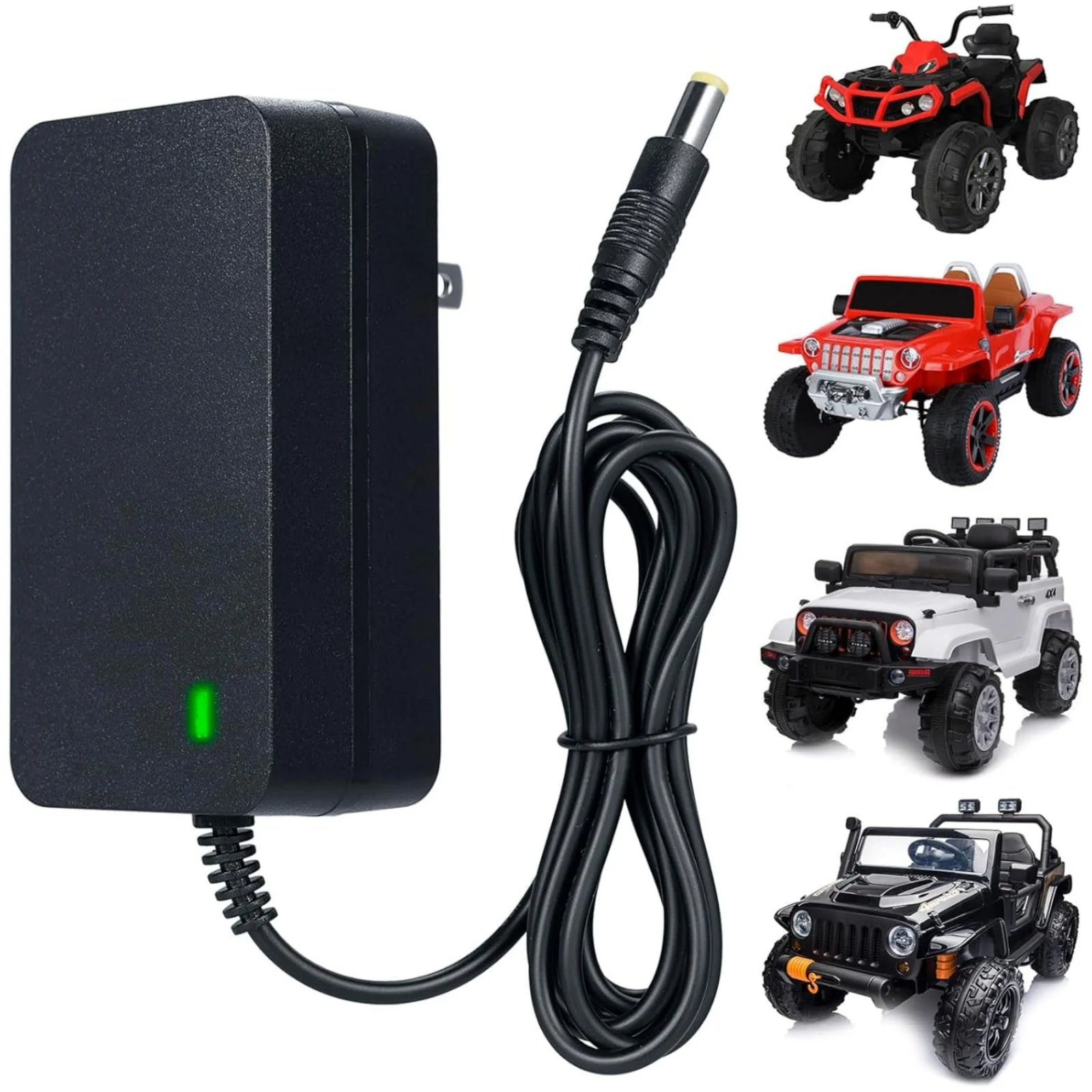 24V 1000mA Kids Ride-On Car Battery Charger with LED Indicator - Image 7