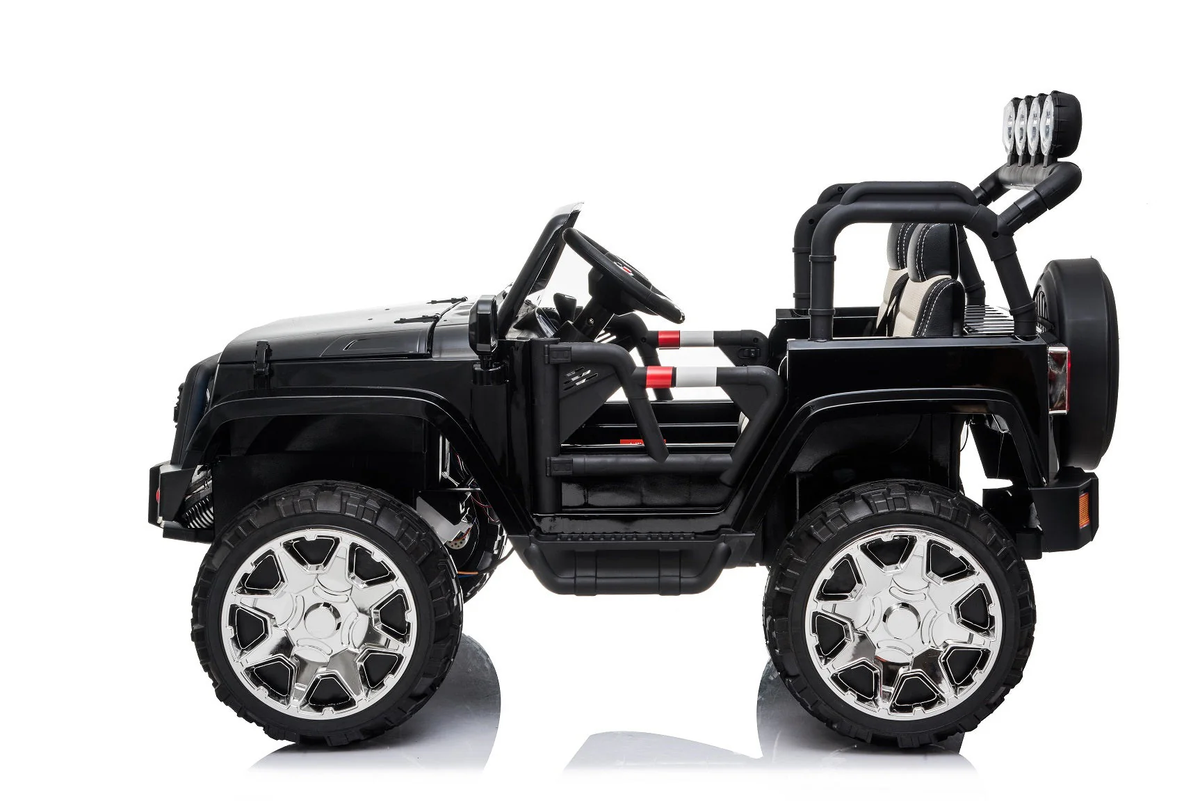 24 Volt 2 Seater 4x4 Electric Ride On Jeep Style Rubber Tires Fully Loaded Truck UTV ATV For Kids W/Magic Cars® Wireless Parental Control - Image 27