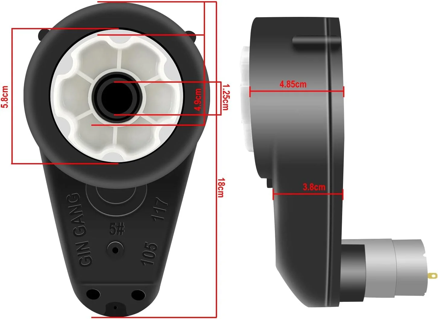 24 Volt RS555 30000 RPM Gearbox Motor Upgrade for Children's Ride-On Vehicles - Image 8