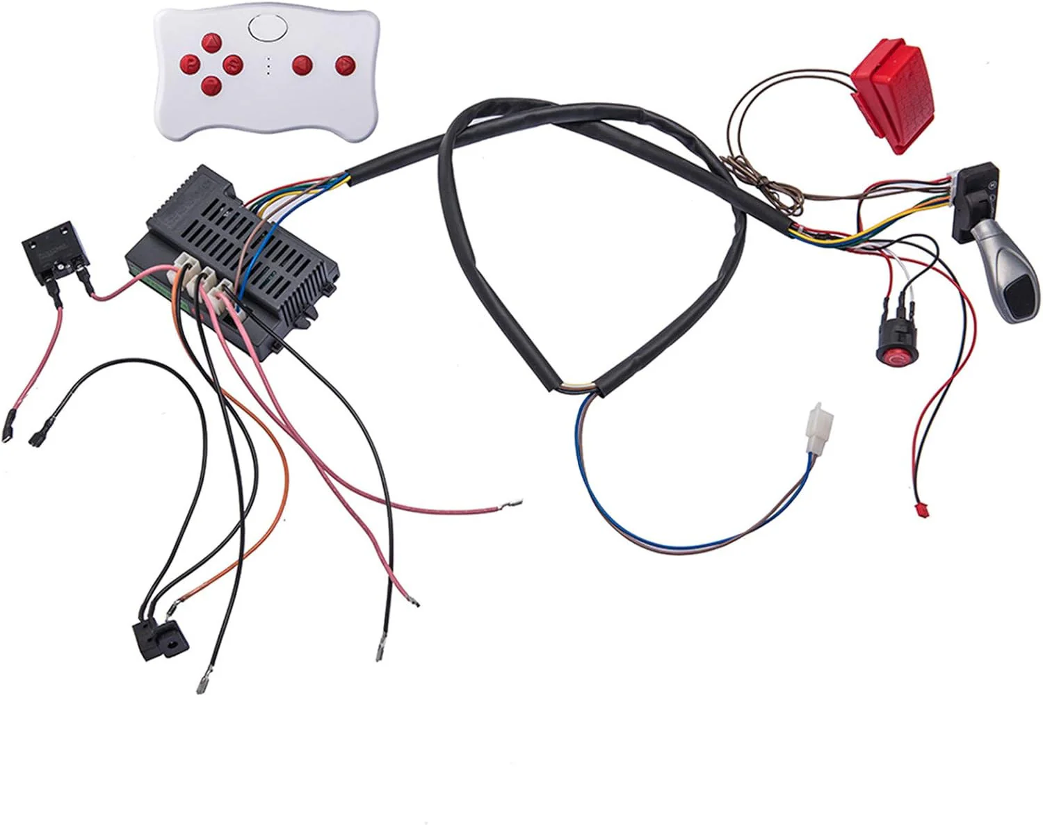 24 Volt Electric Kids Car DIY Wiring and Switch Kit with 2.4G Bluetooth Control