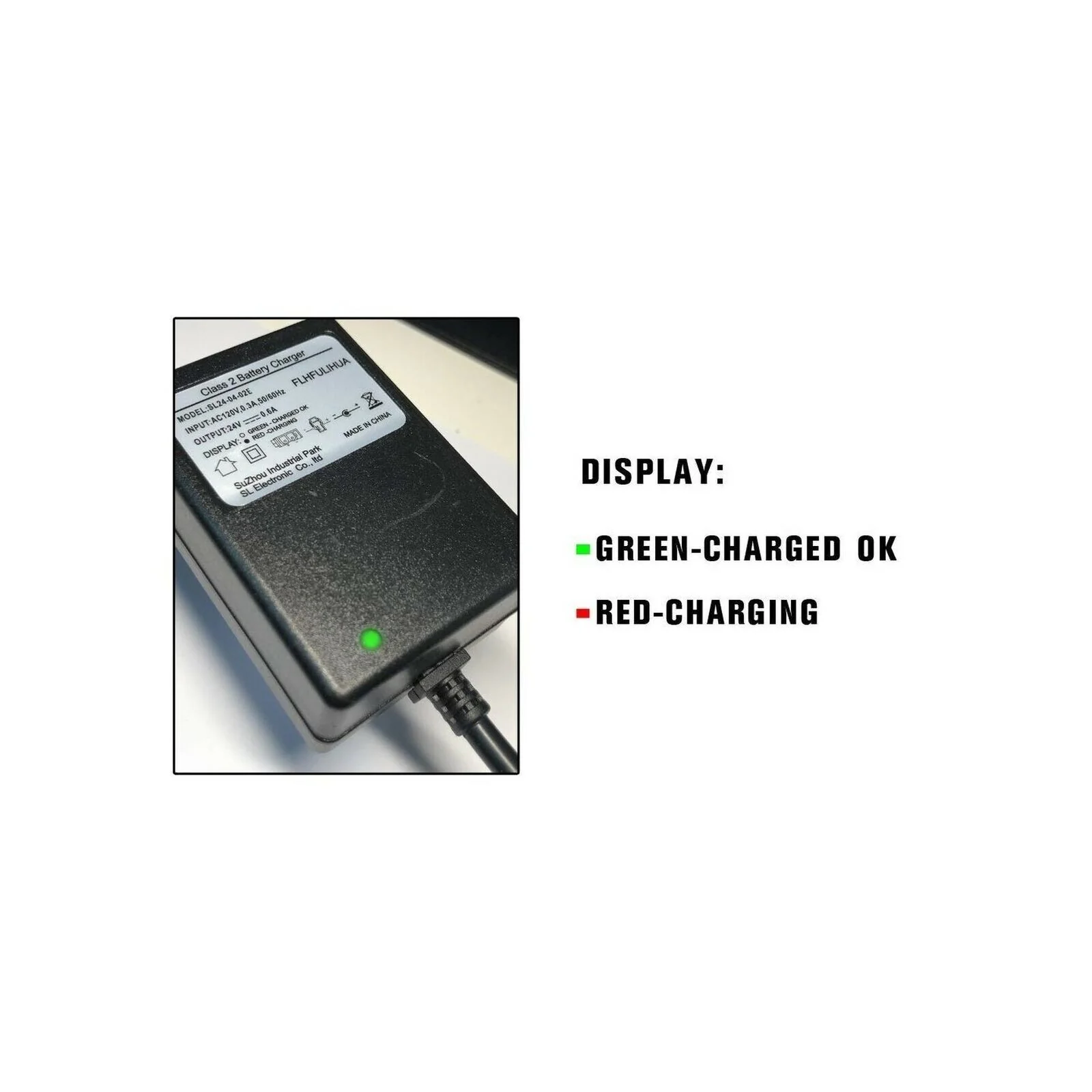 24 Volt Kids Ride-On Car Charger Compatible with Yamaha Grizzly and Grave Digger Models - Image 3