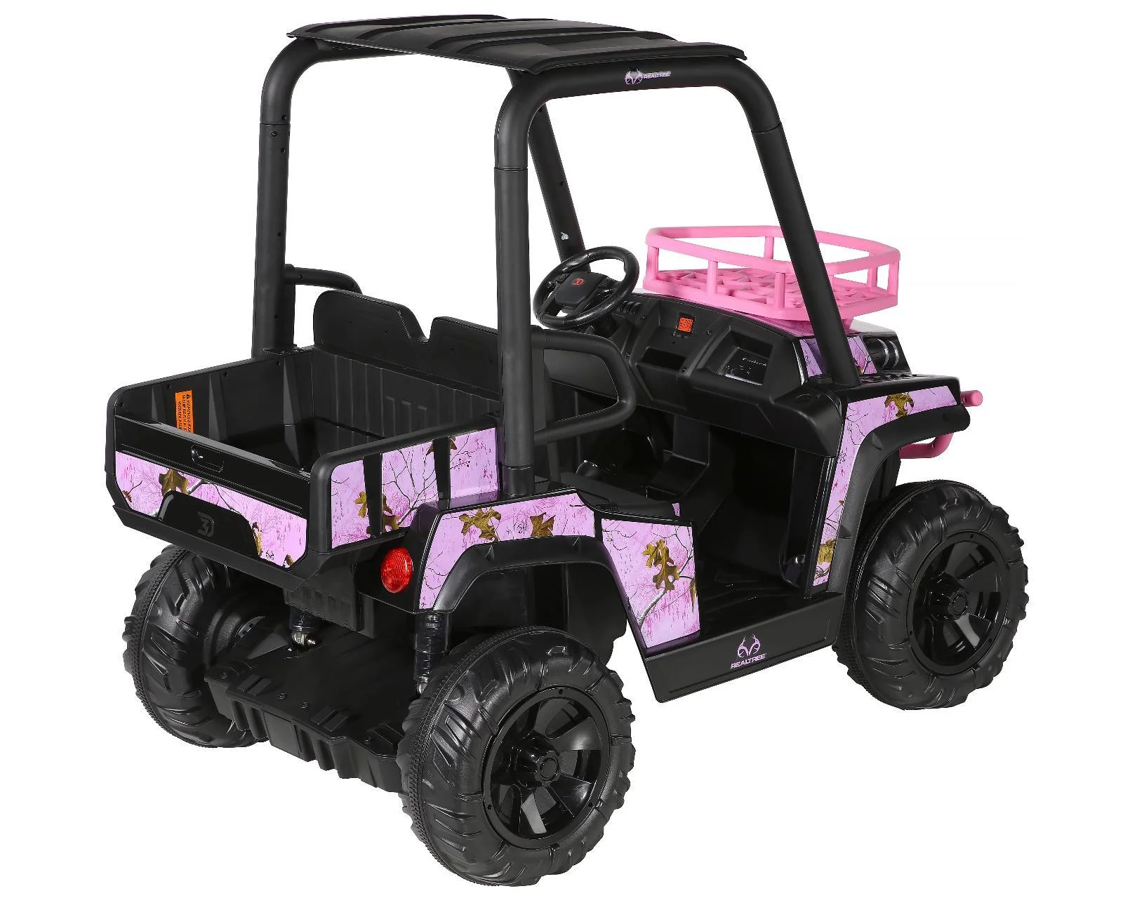 24-Volt Battery Operated Realtree UTV Ride-On Toy Car for Toddler Girls Ages 3-5 - Image 3