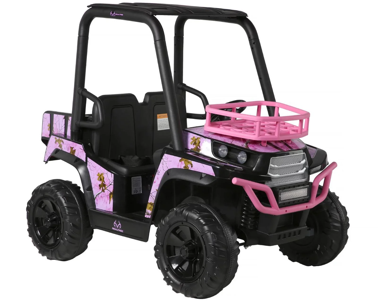 24-Volt Battery Operated Realtree UTV Ride-On Toy Car for Toddler Girls Ages 3-5 - Image 9