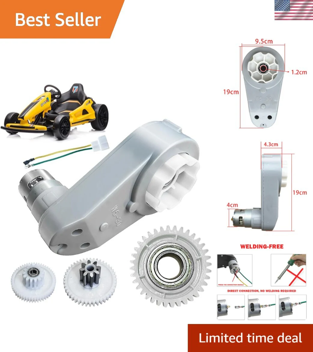 18V-24V High-Speed RS775 Motor Gearbox Power Upgrade for Wheels