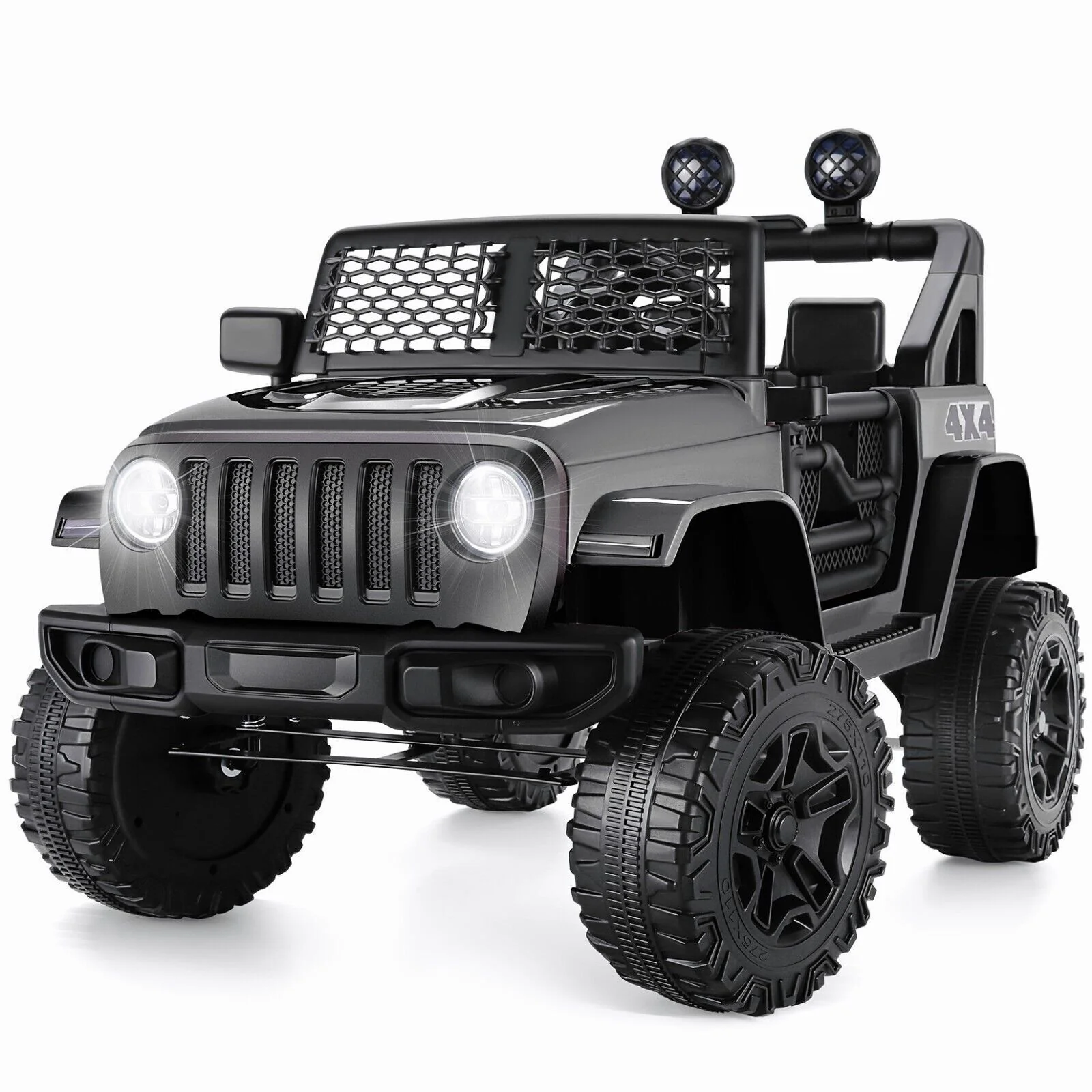 24V/12V Kids Electric Ride-On Truck Vehicle with 2 Seats Bluetooth LED Music - Image 14