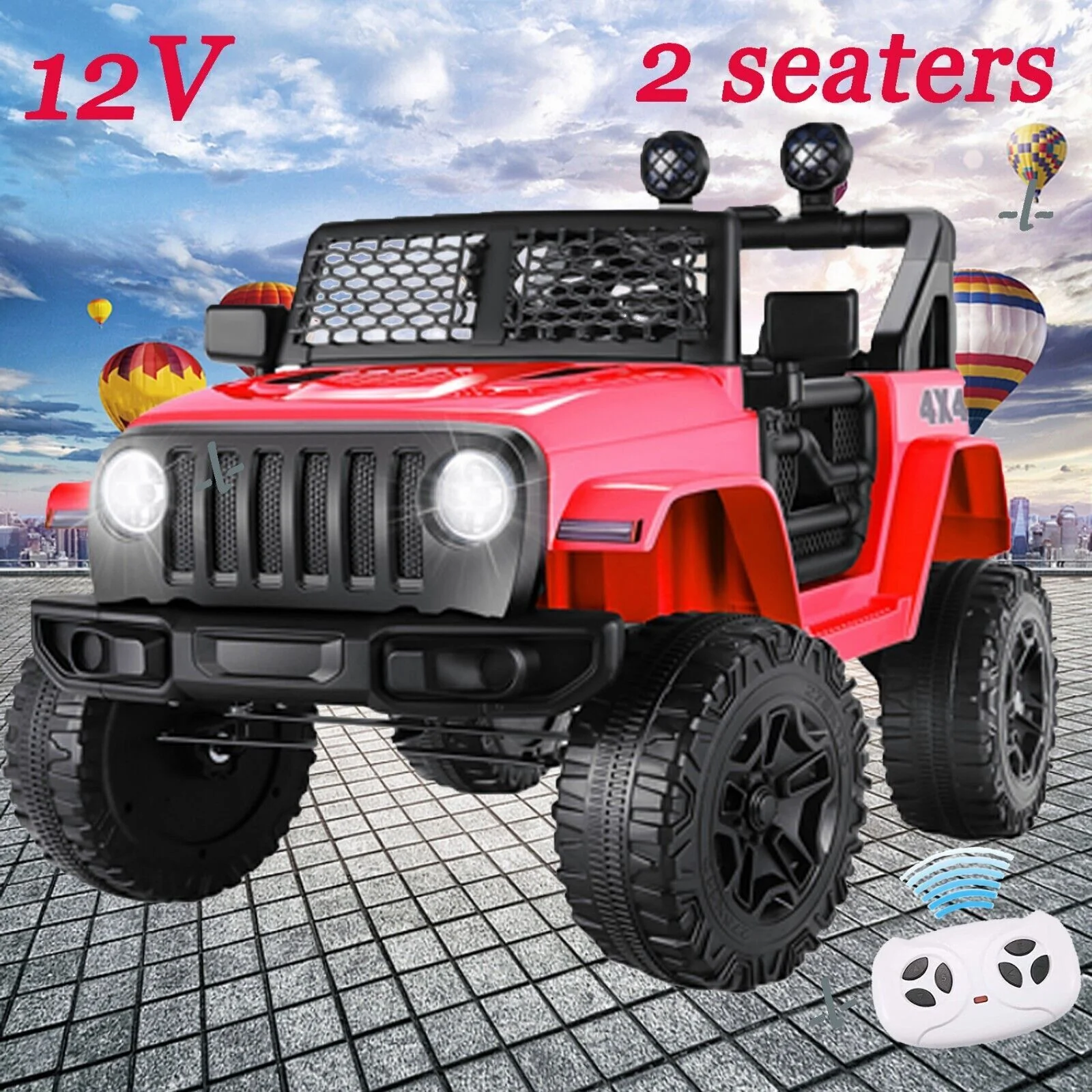 24V/12V Large Electric Ride-On Truck for Kids with Remote Control and 2 Seats - Image 13