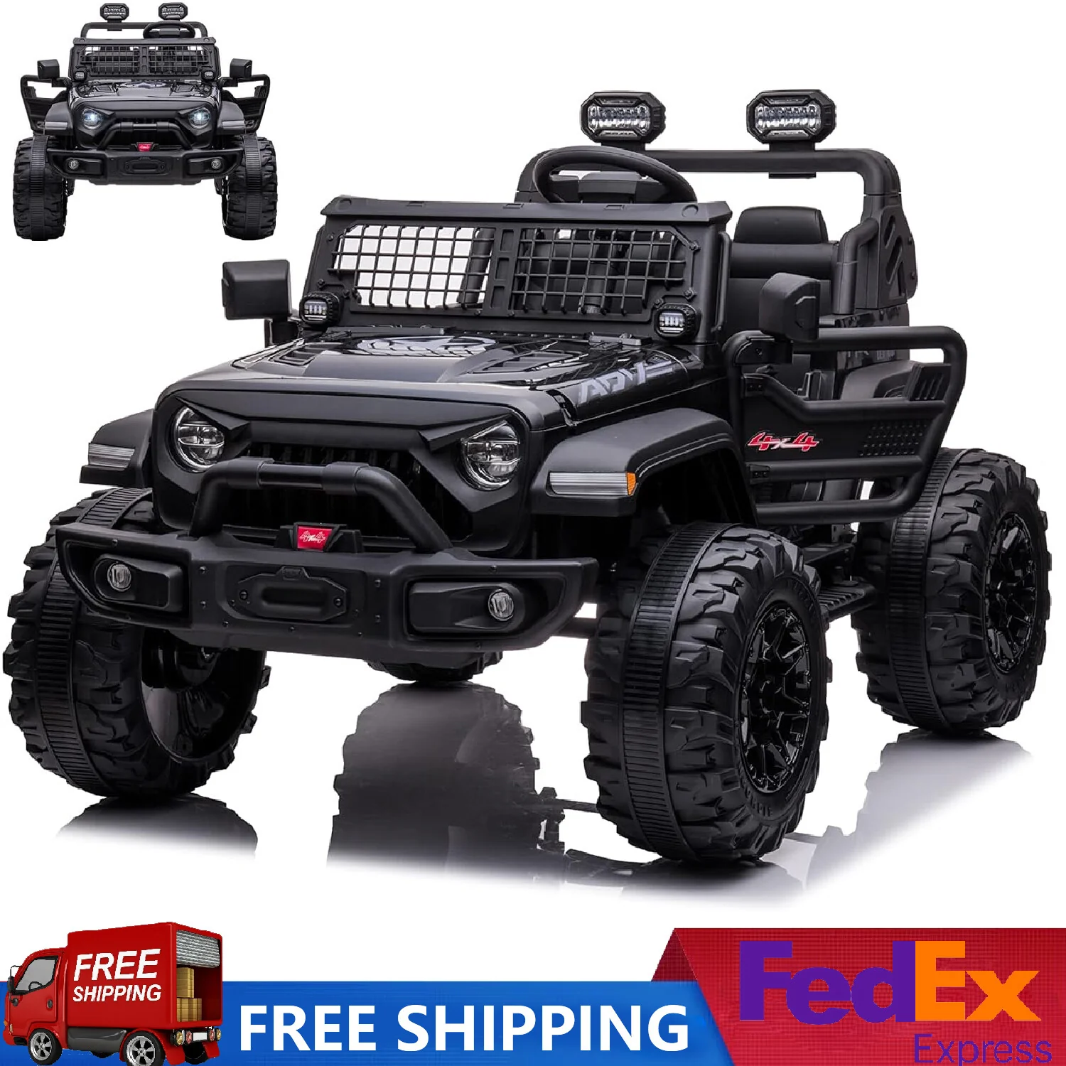 24V 2-Seater Electric Ride-On Car Truck with 9AH Battery and Remote Control for Kids - Image 10
