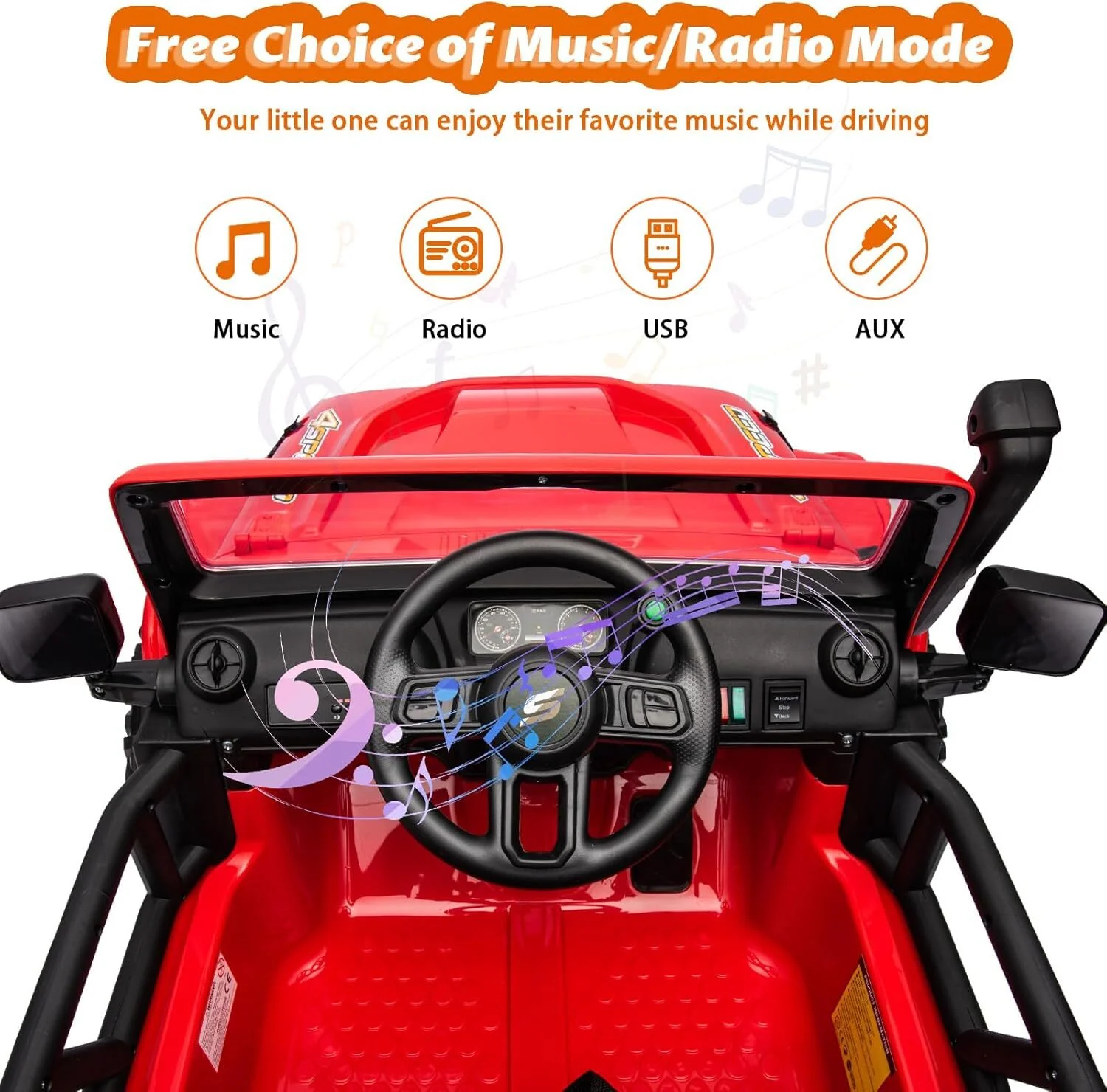 24V 2-Seater Kids Electric Ride-On Car Toy with Remote Control and LED Lights - Image 6