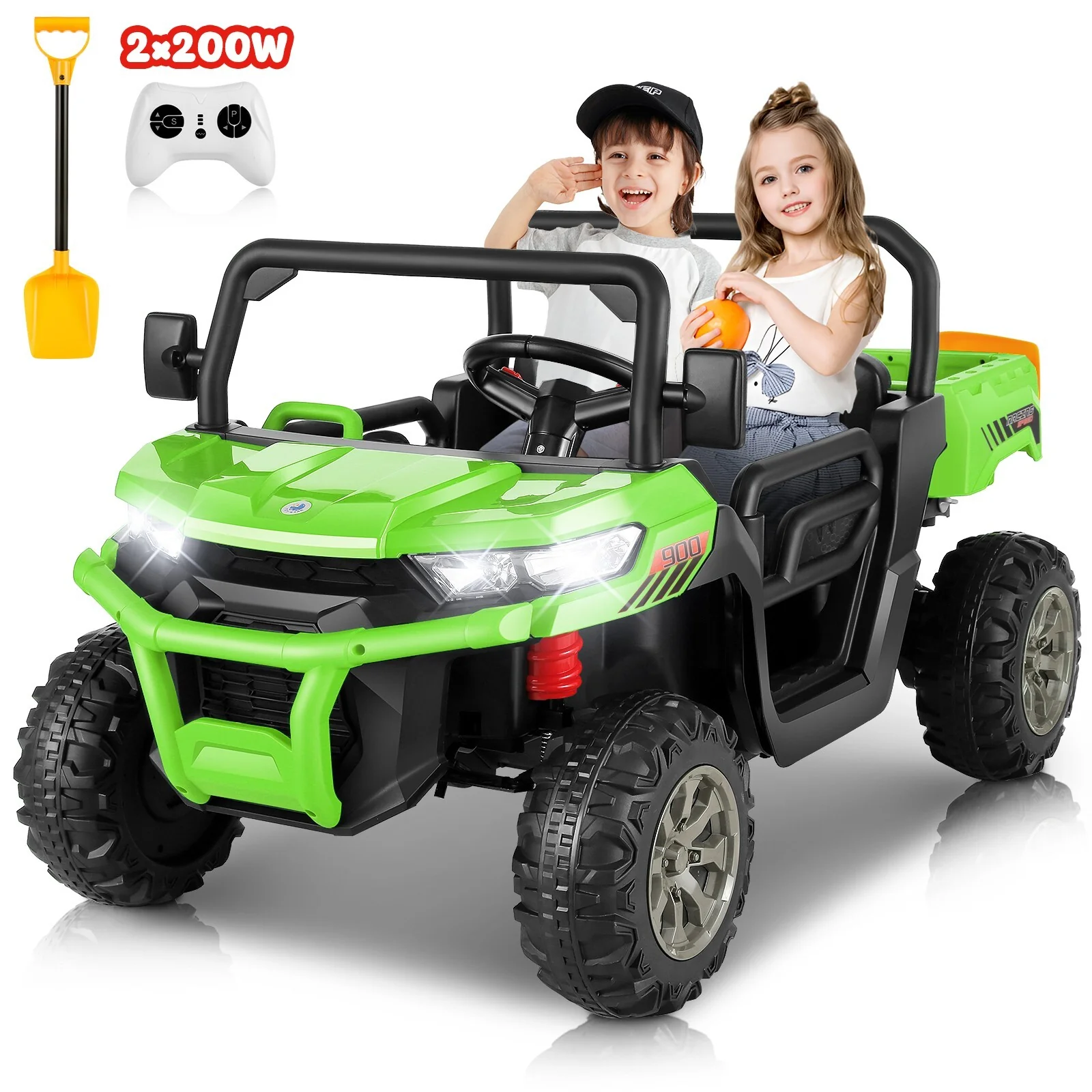 24V 2-Seater Kids Electric Ride-On Truck Car 2WD with Music and Remote Control - Image 11