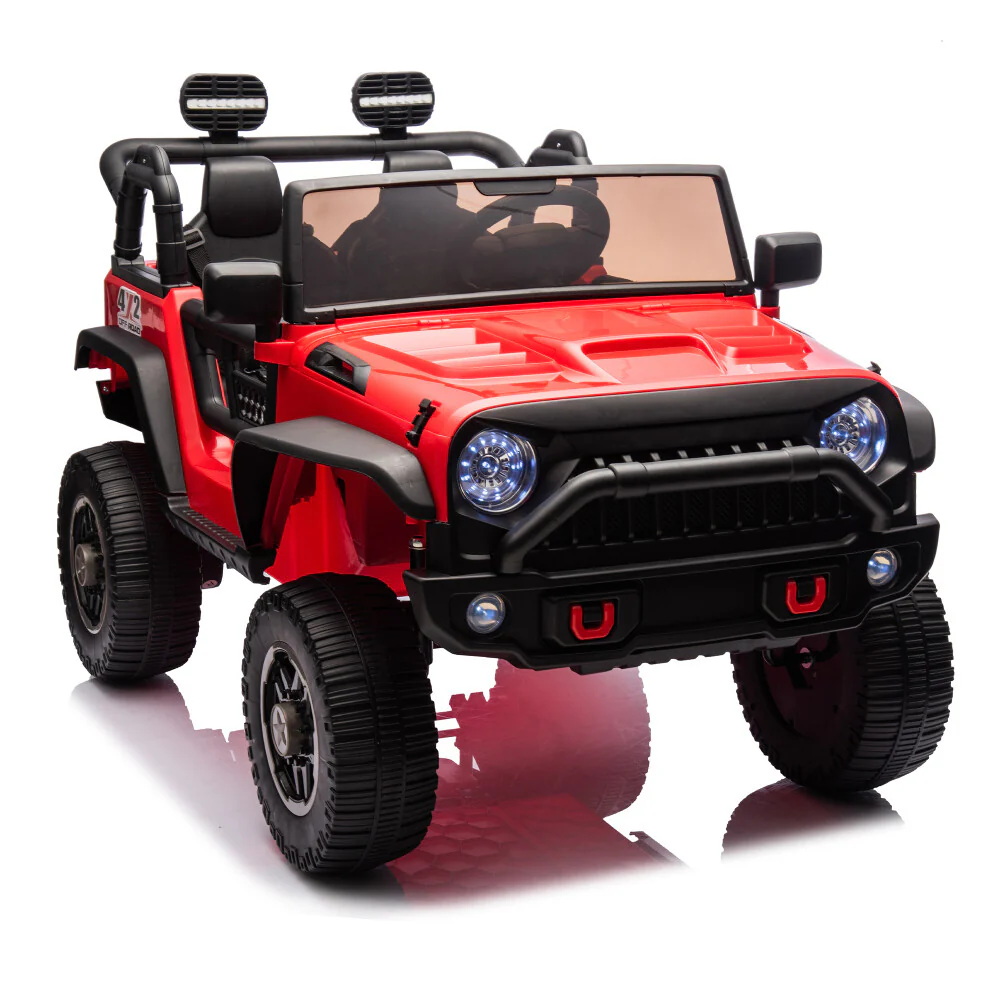 24V Two-Seater Kids Ride-On Truck with Parental Remote Control, LED Lights, and MP3 Player - Image 6