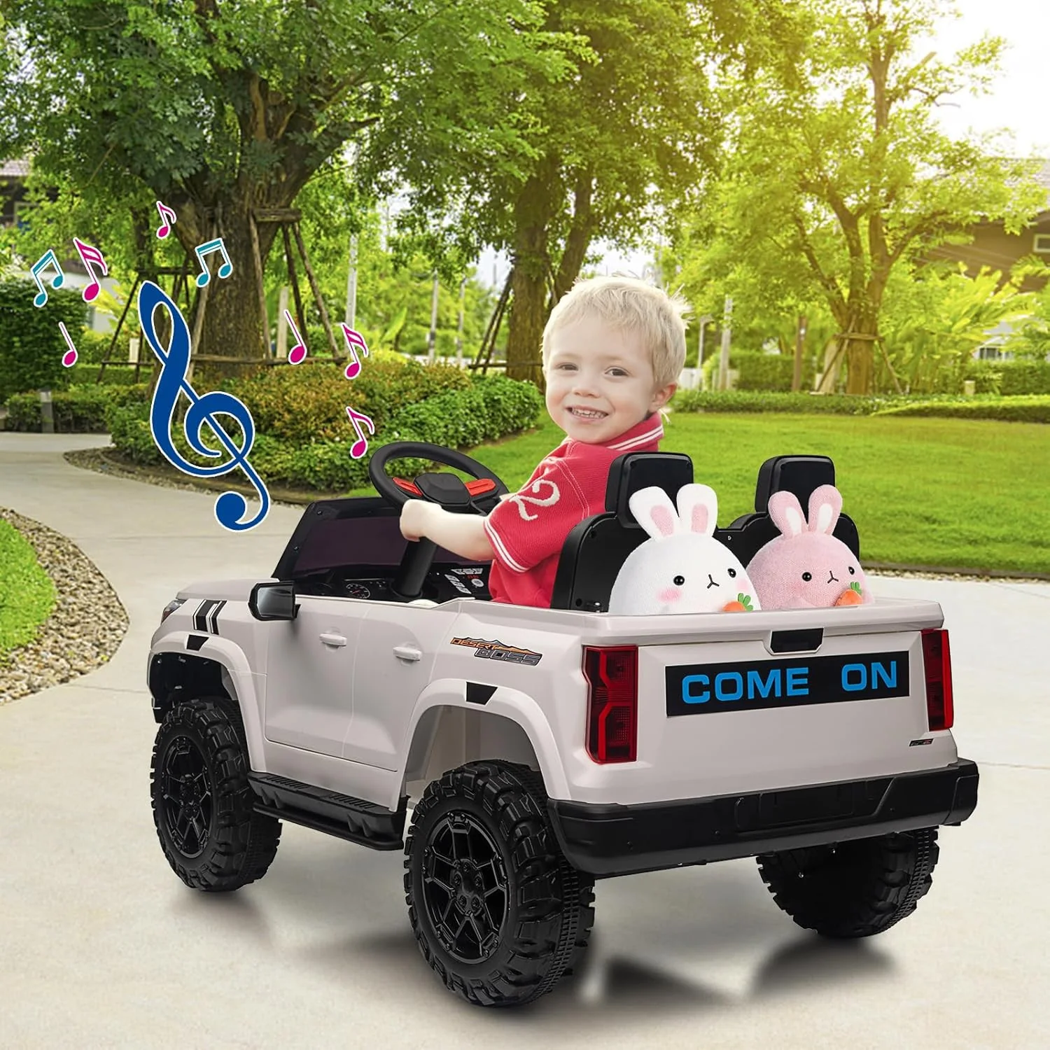 24V Battery-Powered 2-Seater Electric Ride-On Truck for Toddlers and Kids - Image 7
