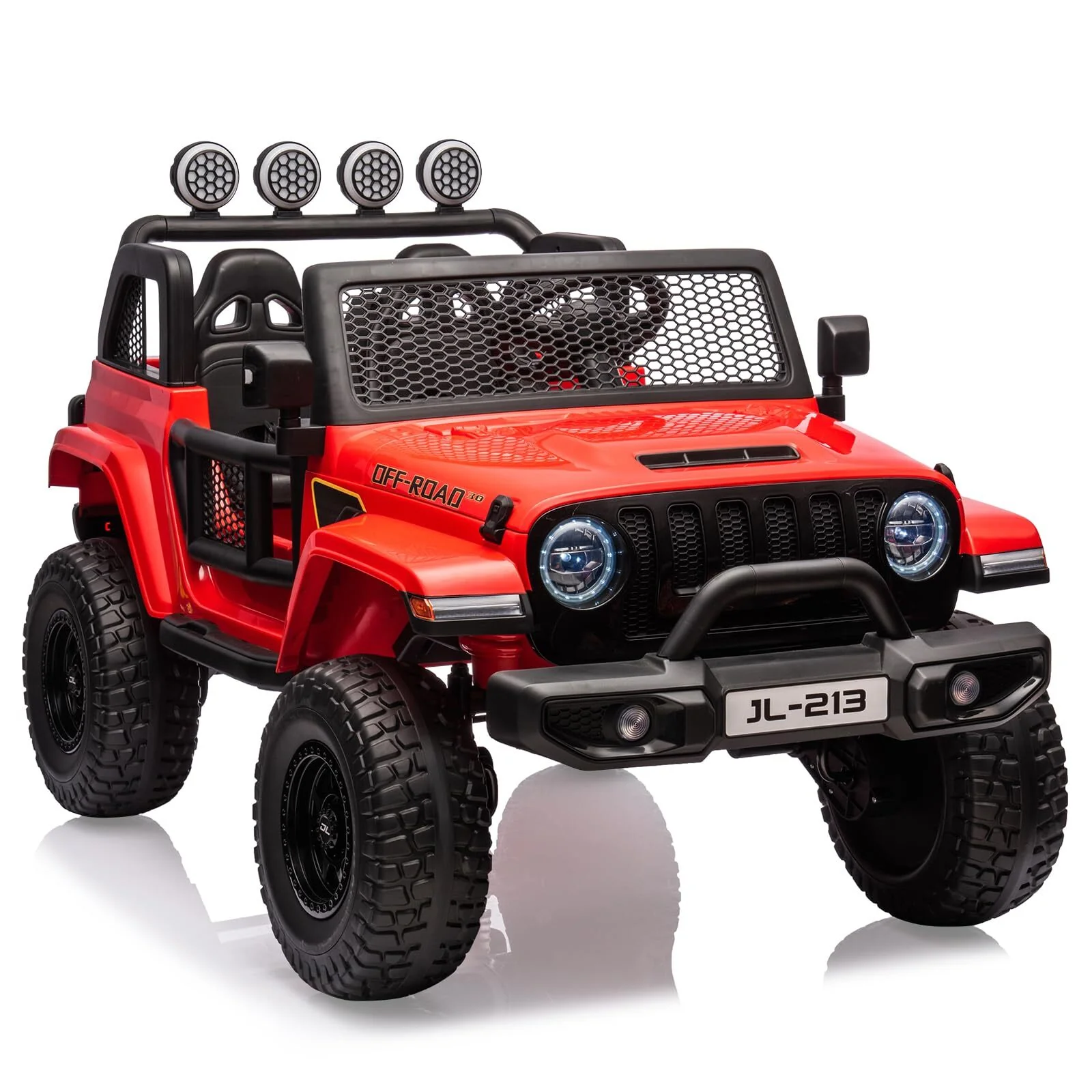 24V 2-Seater Kids Electric Ride-On Truck with Switchable 2WD/4WD Drive - Image 7