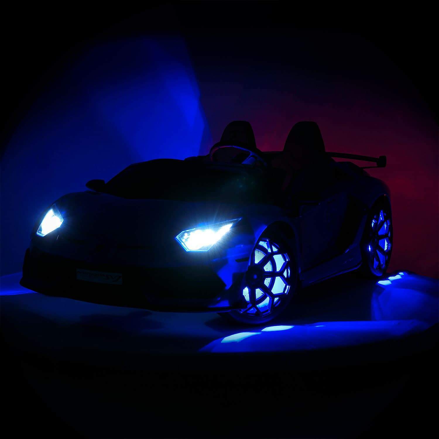 24V 2-Seater Licensed Lamborghini Aventador SVJ Kids Ride-On Sports Car with Lights and Remote Control - Image 11