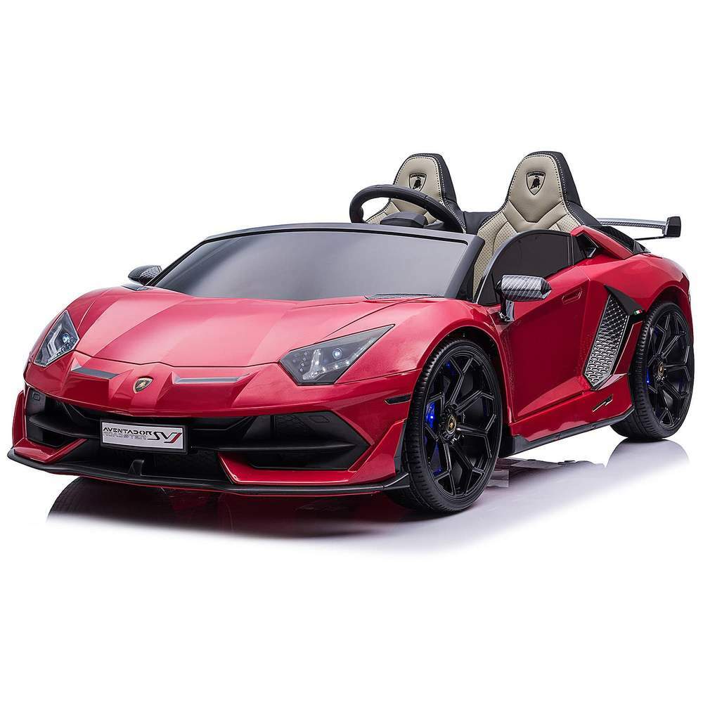 24V 2-Seater Licensed Lamborghini Aventador SVJ Kids Ride-On Sports Car with Lights and Remote Control - Image 13
