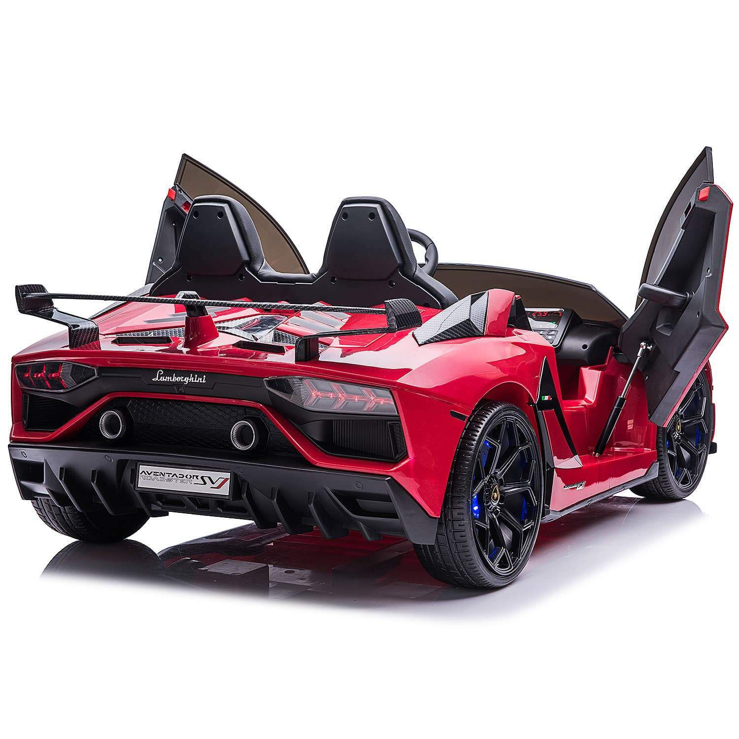 24V 2-Seater Licensed Lamborghini Aventador SVJ Kids Ride-On Sports Car with Lights and Remote Control - Image 5