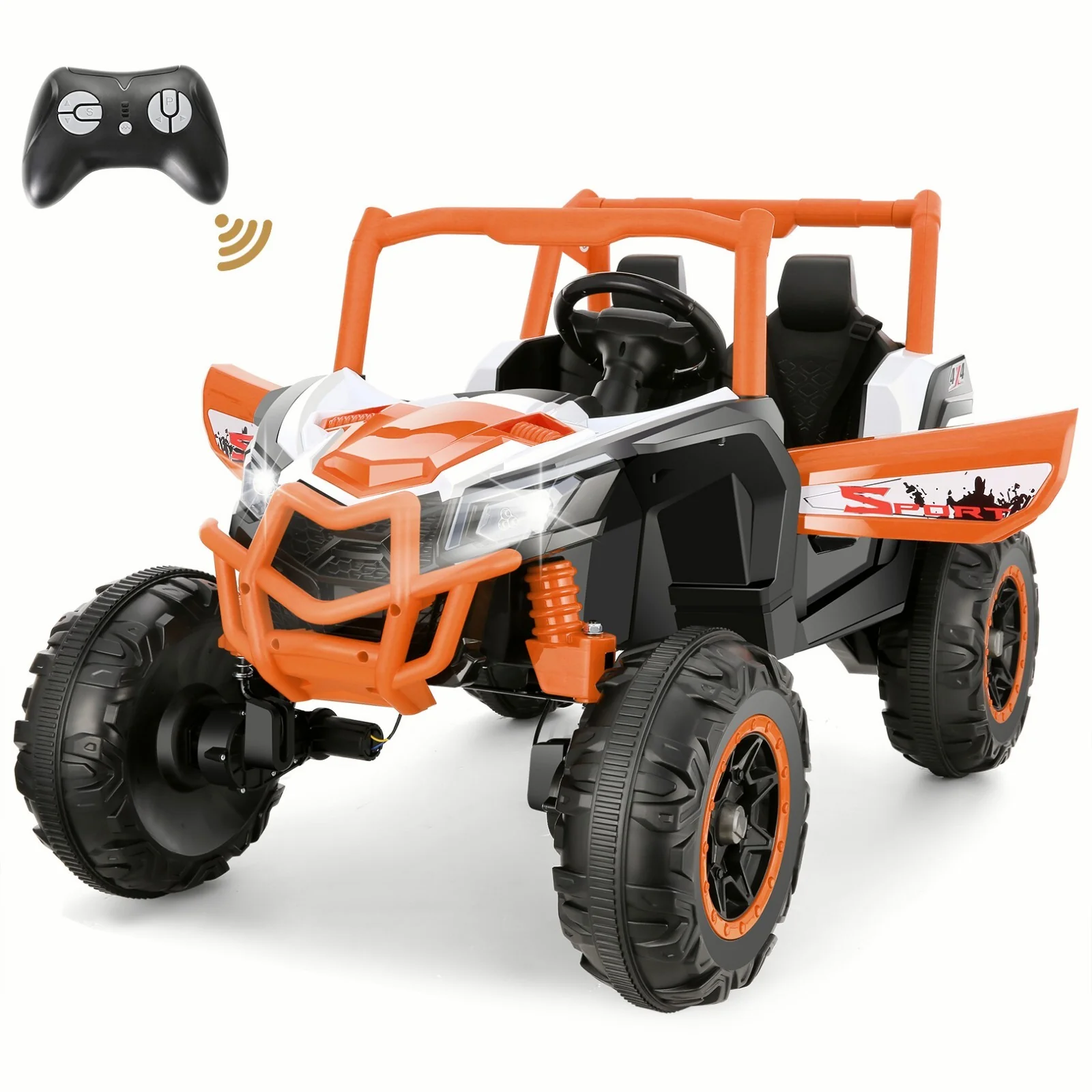 24V 2-Seater Electric 4WD UTV Ride-On Car for Kids with Remote Control - Image 11