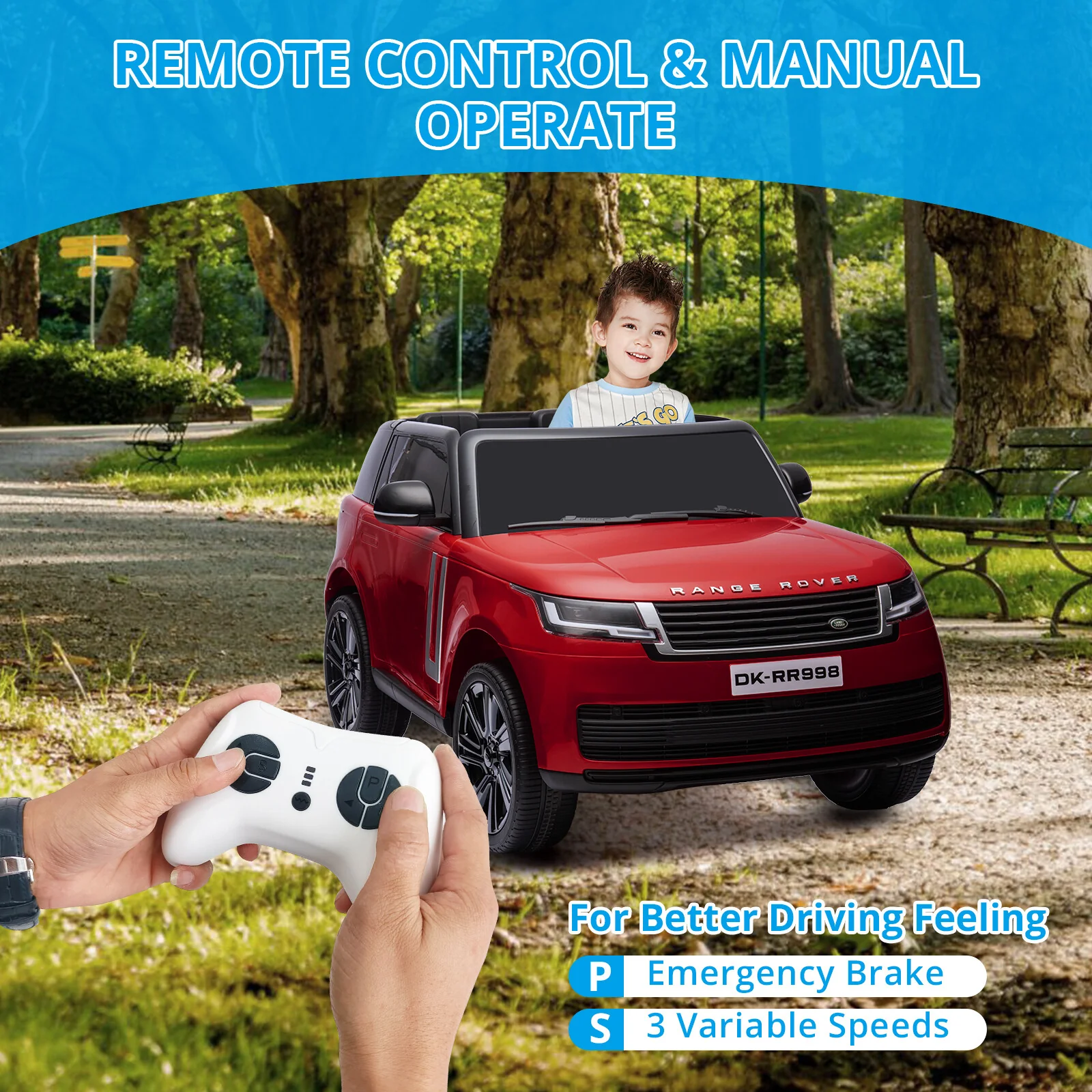 24V Electric 2-Seater Ride-On Car Toy with Parent Remote Control - Image 21