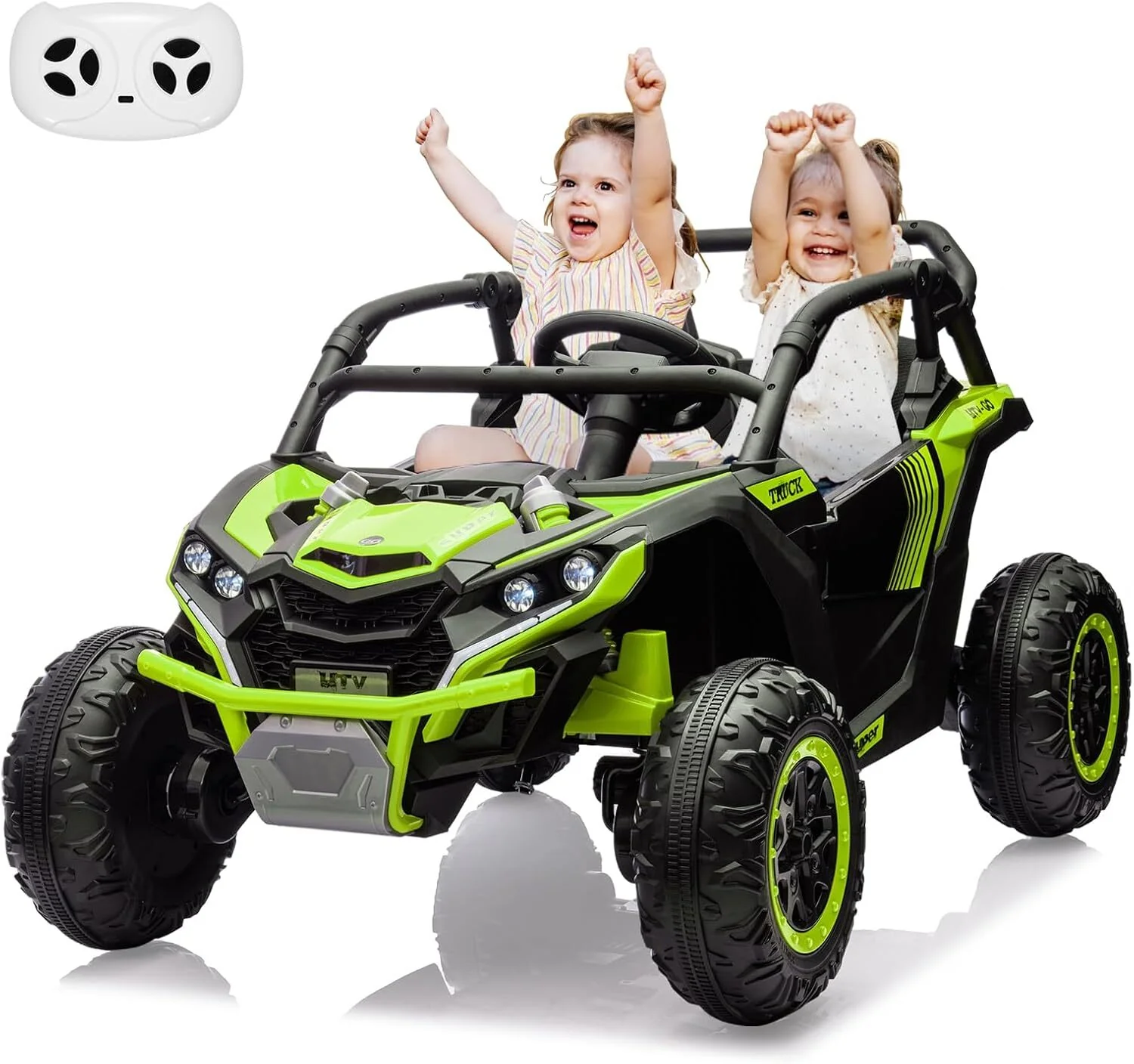 24V 2-Seater Kids Ride-On UTV Truck with Parent Remote Control - Image 2