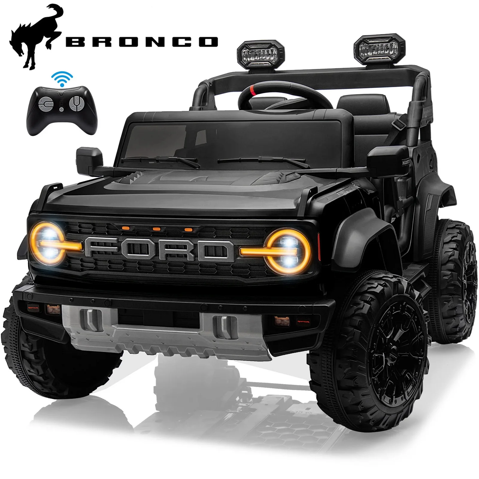 24V Two-Seater Powered Ride-On Car for Kids Licensed Ford Bronco Raptor - Image 12