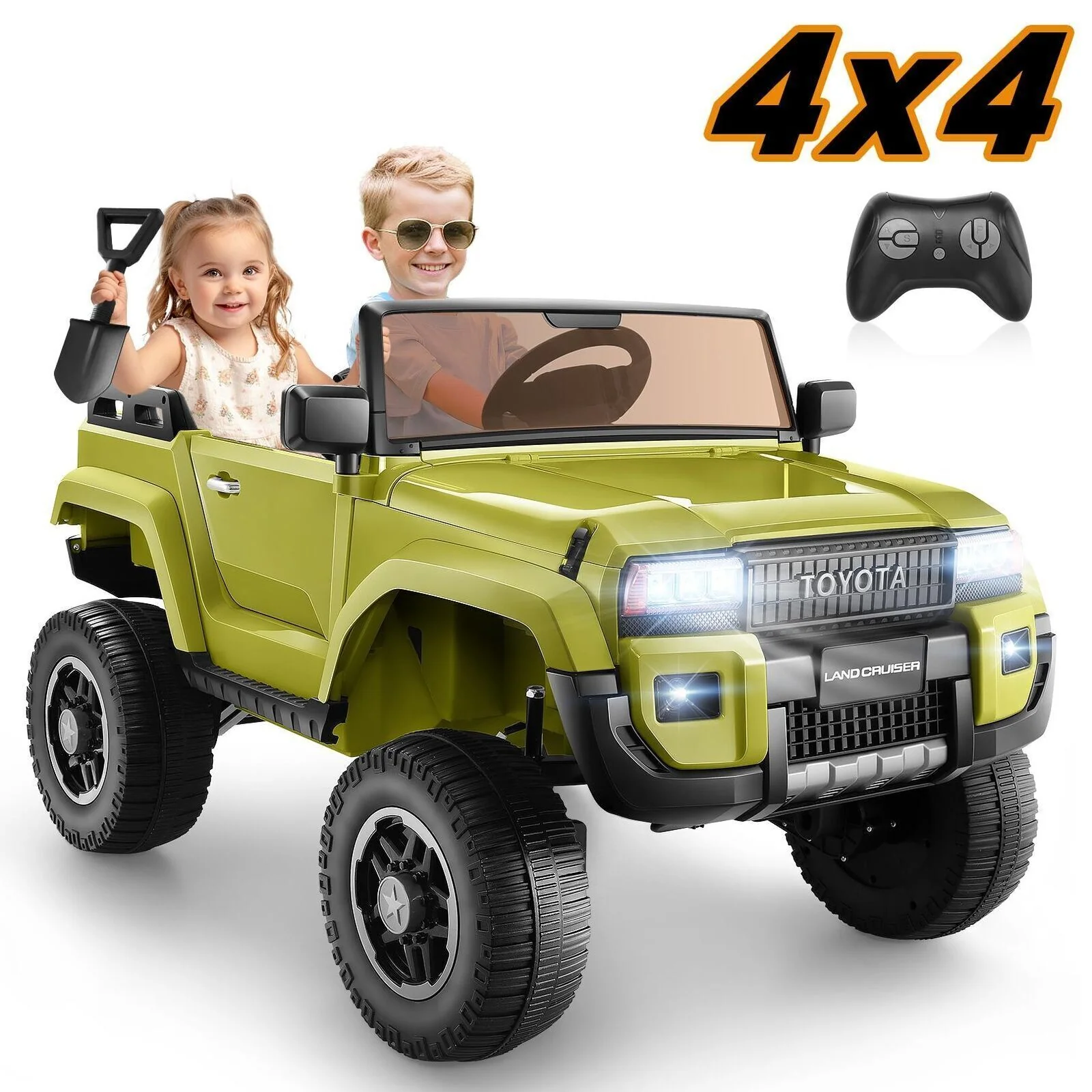 24V 2-Seater Kids Electric Ride-On Car and Truck with Switchable 2WD/4WD - Image 13
