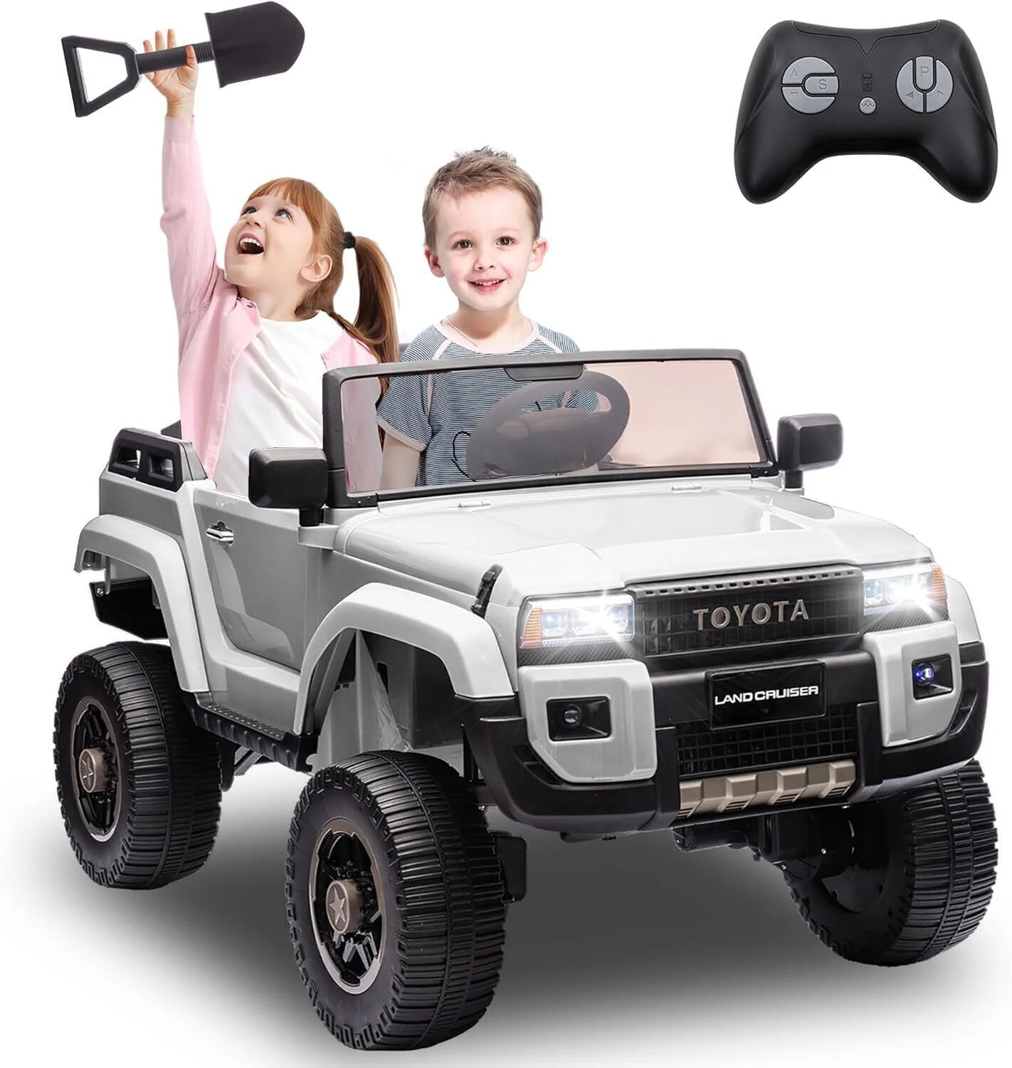 24V 2-Seater Kids Electric Ride-On Car and Truck with Switchable 2WD/4WD - Image 9
