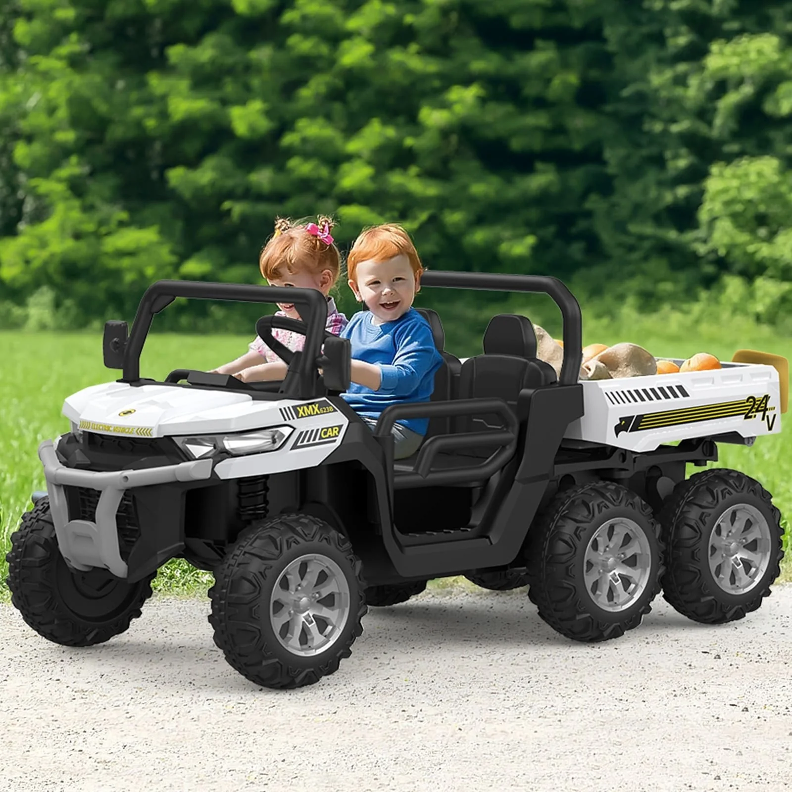 24V 2-Seater Ride-On Dump Truck with Remote Control - Image 5