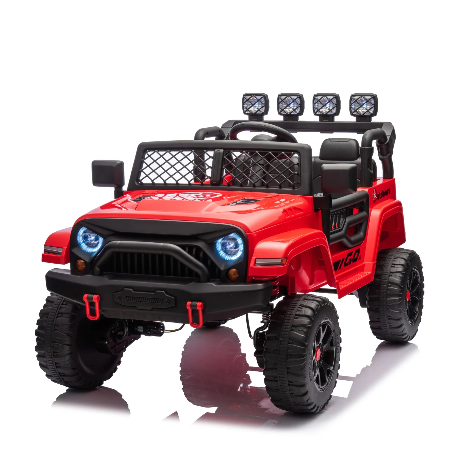 24V 2-Seater 4WD Ride-On Truck Car with Suspension and 2.4G Remote Control