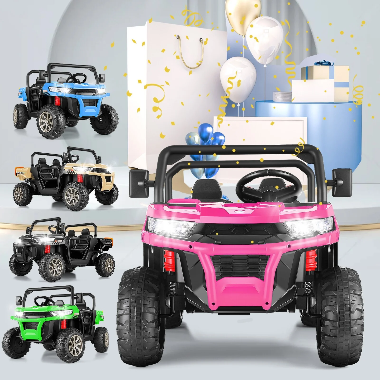 24V 2-Seater Kids Electric Ride-On Dump Truck with Remote Control and Battery Power - Image 13