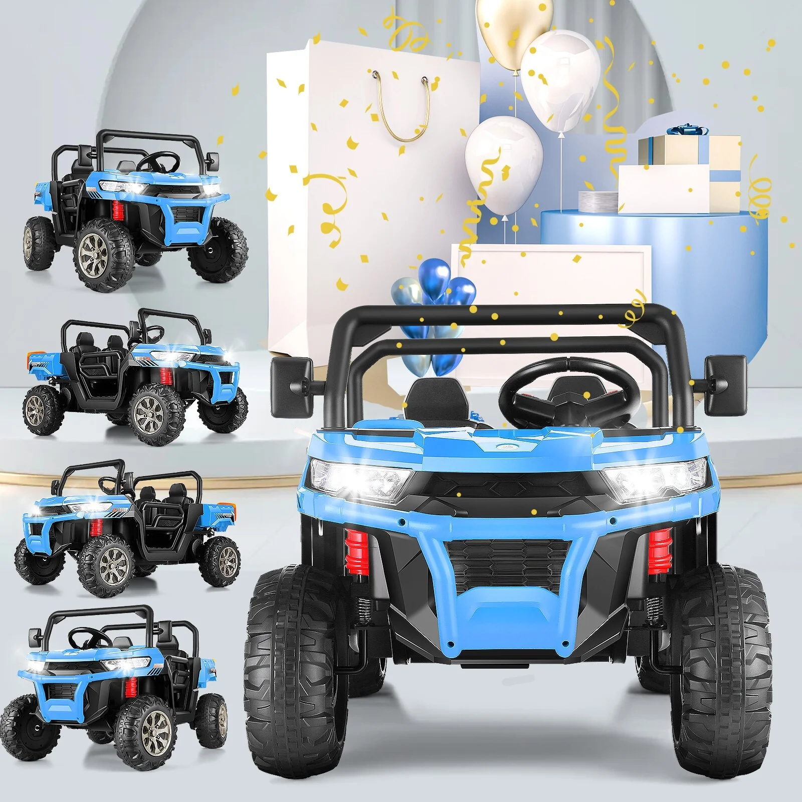 24V 2-Seater Kids Electric Ride-On Dump Truck with Remote Control and Battery Power - Image 18