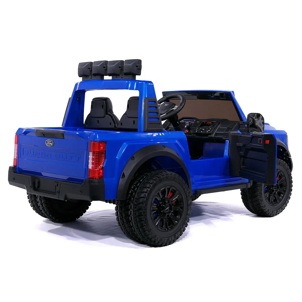 24V 2-Seater Ford F450 Custom Edition Kids Ride-On Truck with Lights and Remote Control - Image 6