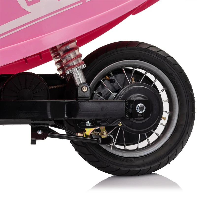 24V 250W Electric 3-Wheel Scooter for Kids 8+ in Pink - Image 9