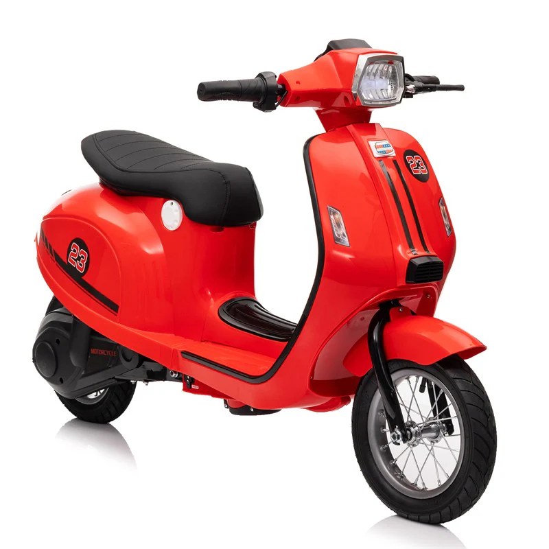 24V 250W Electric 3-Wheel Scooter for Kids 8+ in Red - Image 10