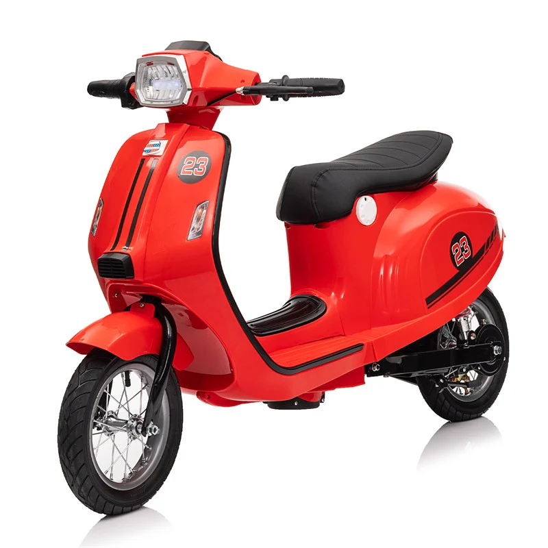 24V 250W Electric 3-Wheel Scooter for Kids 8+ in Red - Image 12