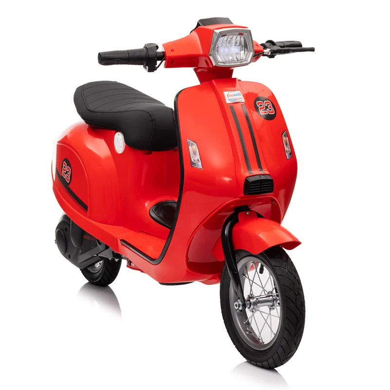 24V 250W Electric 3-Wheel Scooter for Kids 8+ in Red - Image 14