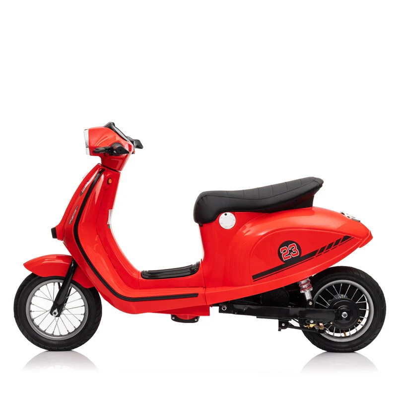 24V 250W Electric 3-Wheel Scooter for Kids 8+ in Red - Image 16