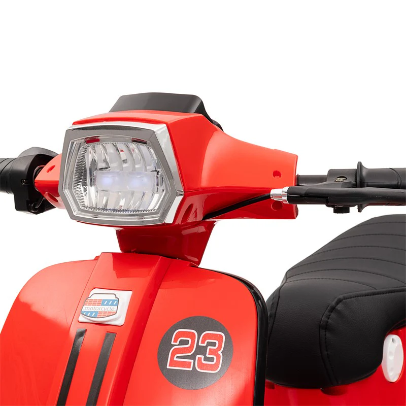 24V 250W Electric 3-Wheel Scooter for Kids 8+ in Red - Image 20