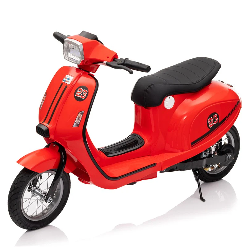 24V 250W Electric 3-Wheel Scooter for Kids 8+ in Red - Image 24
