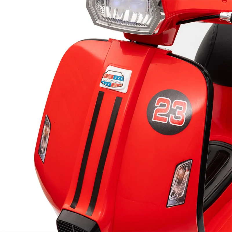 24V 250W Electric 3-Wheel Scooter for Kids 8+ in Red - Image 3