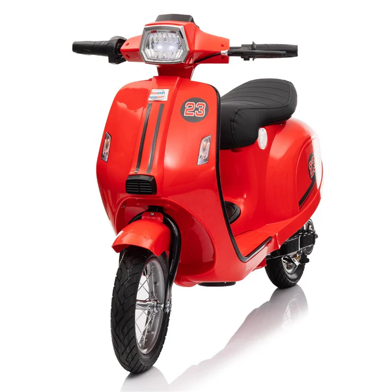24V 250W Electric 3-Wheel Scooter for Kids 8+ in Red - Image 4