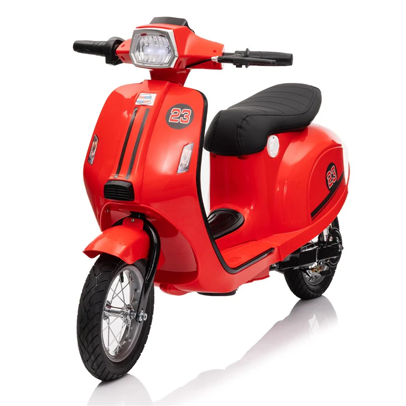 24V 250W Electric 3-Wheel Scooter for Kids 8+ in Red - Image 6