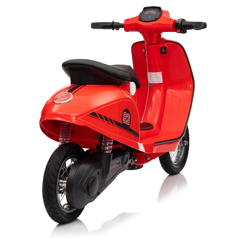 24V 250W Electric 3-Wheel Scooter for Kids 8+ in Red - Image 8