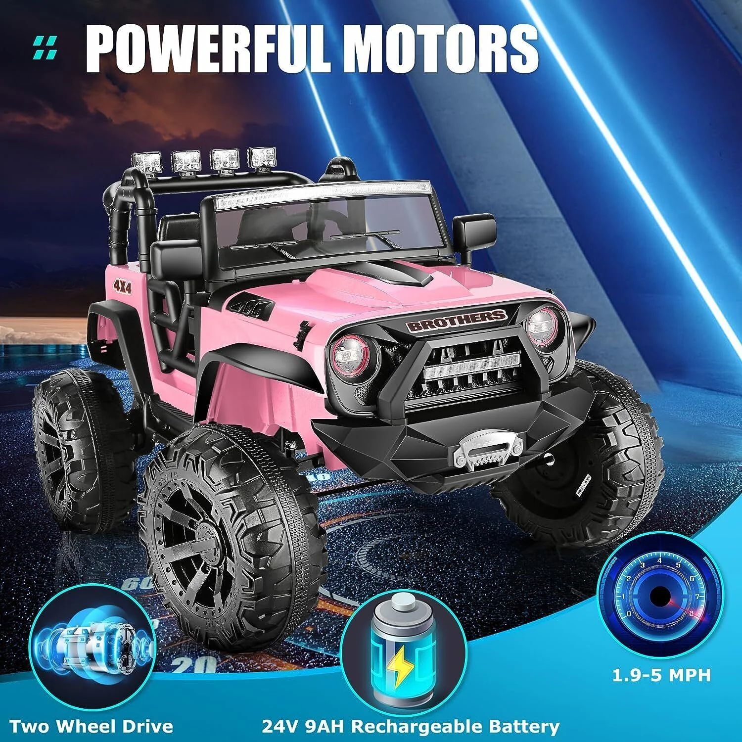 24V 2x200W Electric Ride-On Car for Kids with Remote Control - 2 Seater - Image 24