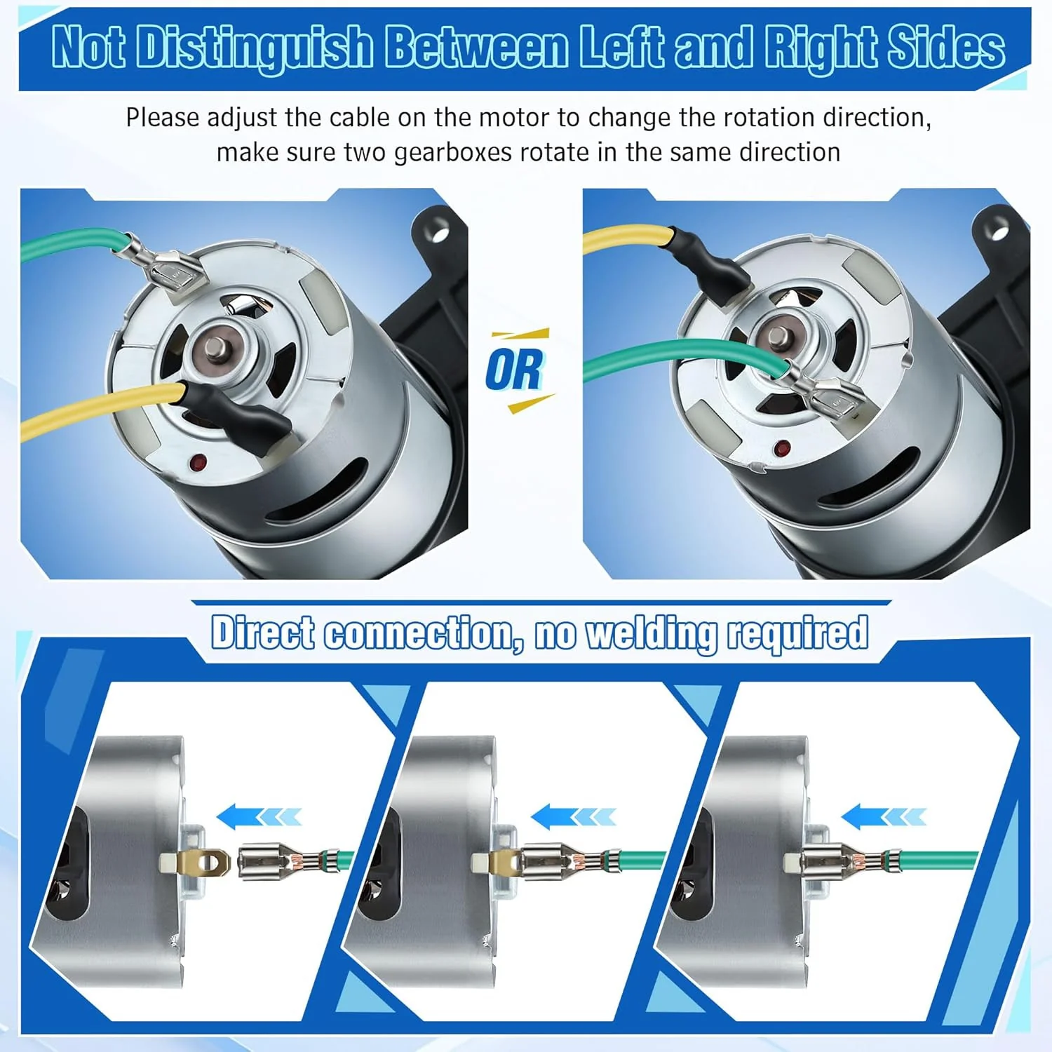 24V 35000RPM Motor and Gearbox Set for Kids Electric Ride-On Car Conversion Kit - Image 4
