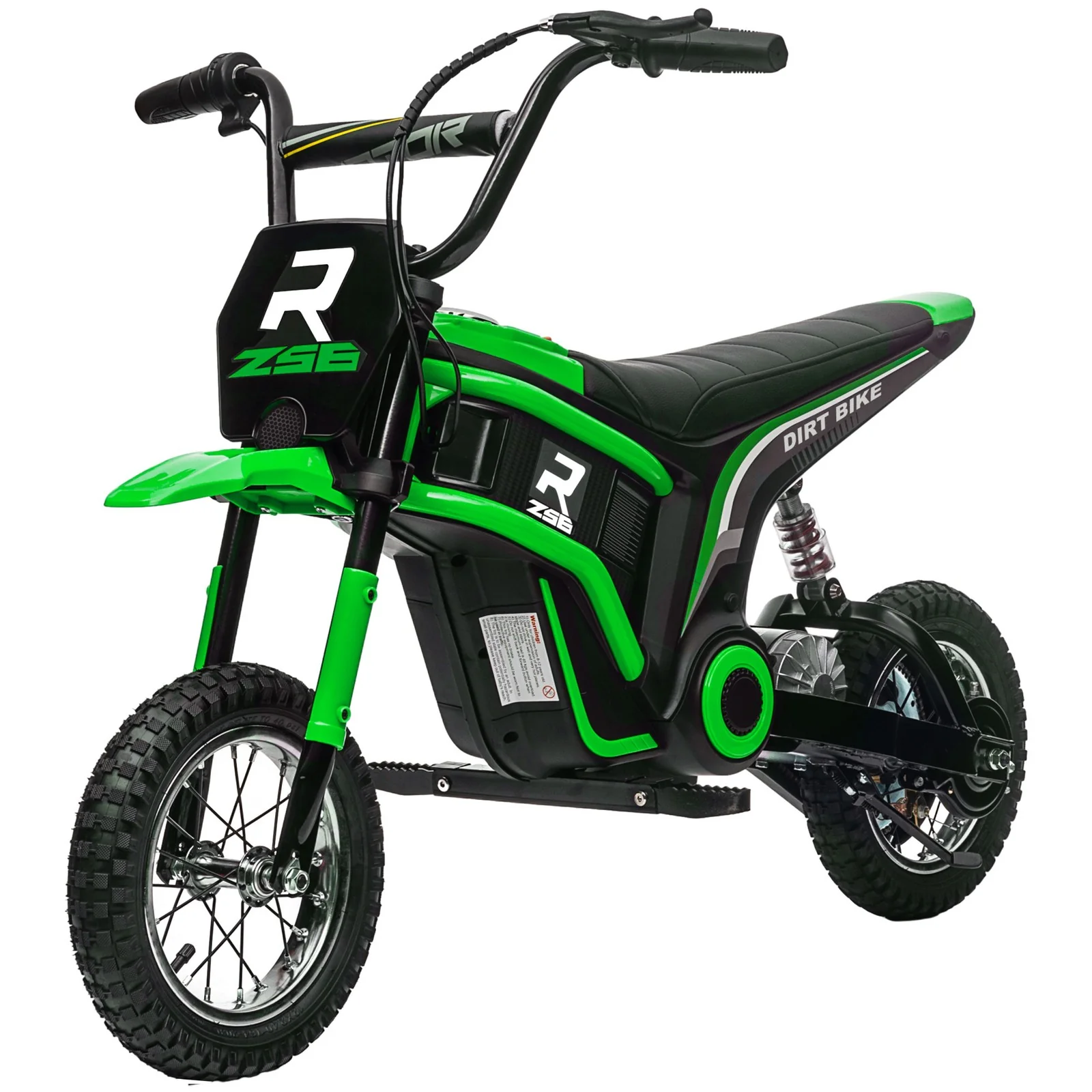 24V 350W Electric Dirt Bike Motorcycle with Twist Grip Green 15 MPH - Image 4