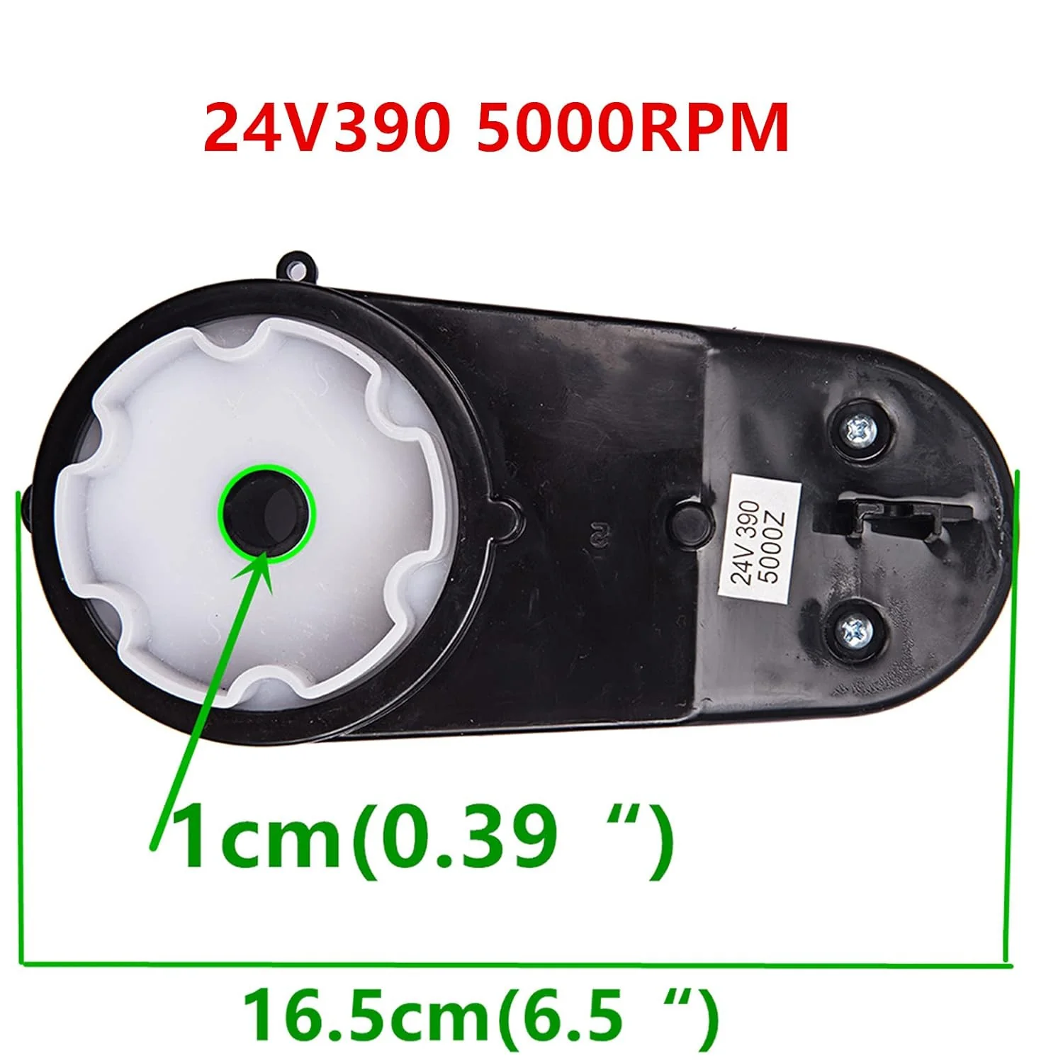 24V 390 Electric Kids Car Steering Gearbox with 24 Volt Steering Motor - Image 2