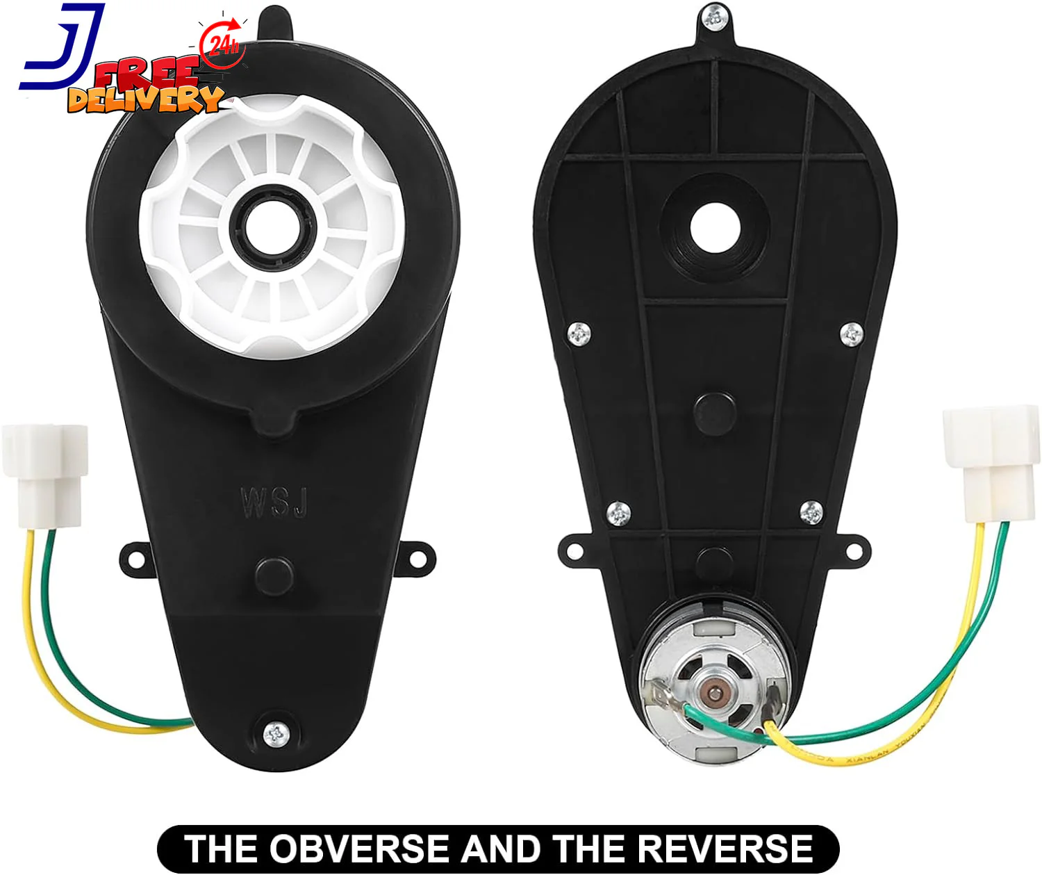 24V 40000RPM Kids Ride-On Car Motor and Gearbox Power Wheels Upgrade 2-Pack - Image 2