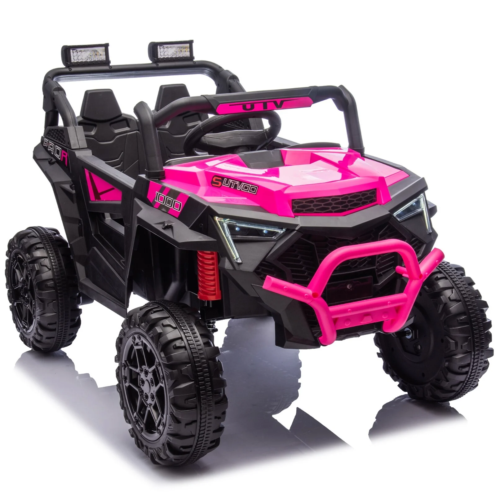 24V 400W Electric Kids Ride-On UTV with Parent Remote Control Pink - Image 19